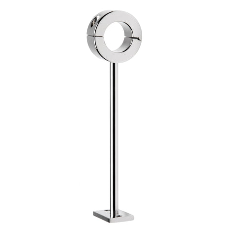 Locking mounted CBT scrotum cuff stainless steel - BDSM Authority
