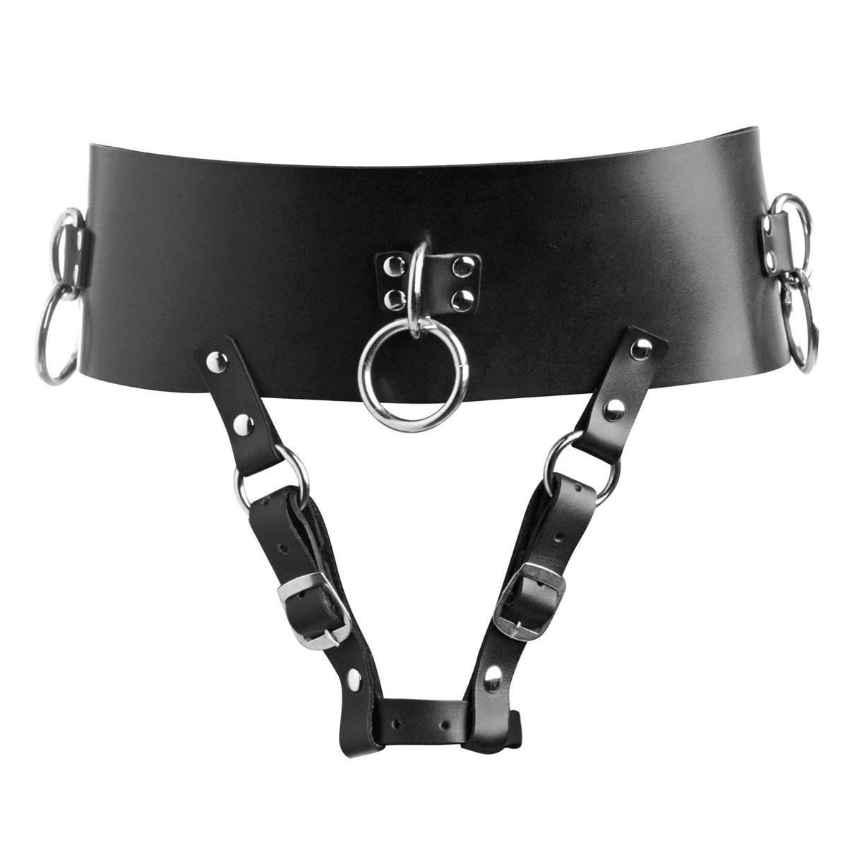 Premium Leather Forced Orgasm Kit detail view 3 - BDSM Authority