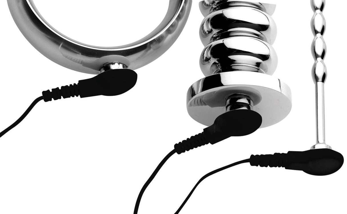 Zeus Voltaic e-stim kit cock ring sound and plug - BDSM Authority
