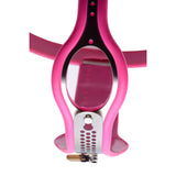 Pink Stainless Steel Adjustable Female Chastity Belt hygiene opening detail gallery view 4
