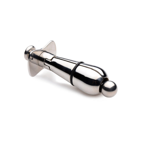 Stainless Steel Locking Anal Plug, BDSM Authority
