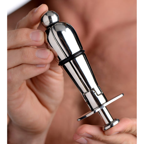 Stainless Steel Locking Anal Plug, BDSM Authority