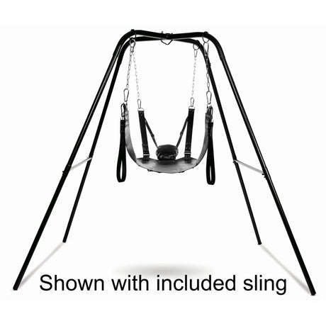 Heavy-Duty Sex Sling and Swing Stand angle view - BDSM Authority