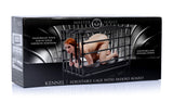 Kennel Puppy Cage with Adjustable Padded Board: rear view - BDSM Authority