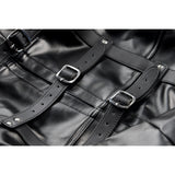 STRICT straight jacket buckle and strap detail - BDSM Authority