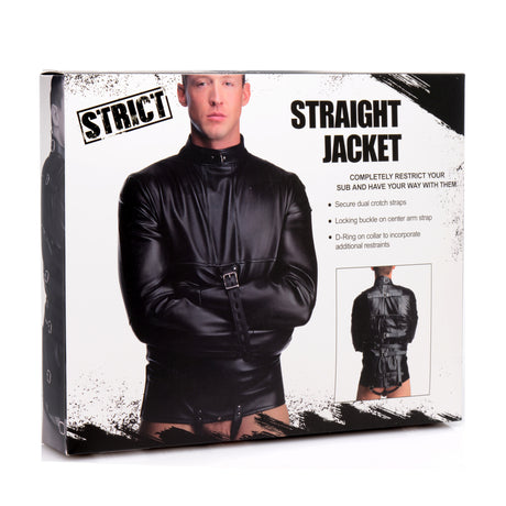 STRICT Straight Jacket retail packaging - BDSM Authority