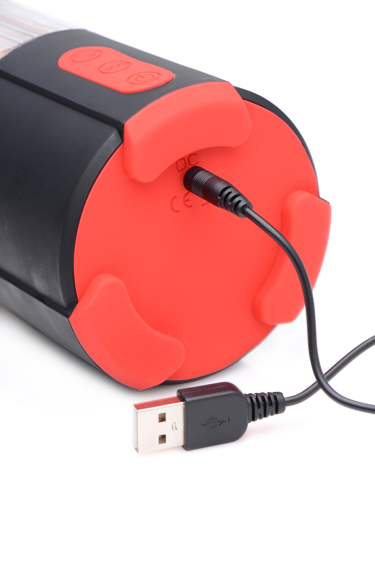 Flicking Tongue masturbator shown with storage cap - BDSM Authority