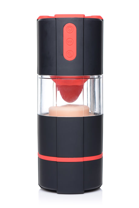 Flicking Tongue masturbator with the tongue module separated from the body - BDSM Authority