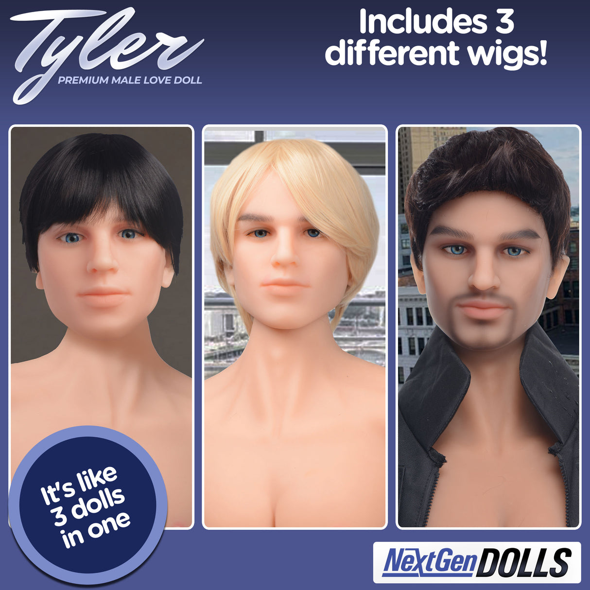 Tyler Premium Male Sex Doll - view 4 - BDSM Authority