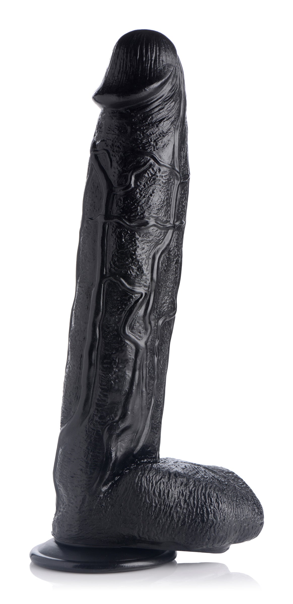 Raging Rhino 17 Inch Veiny Dildo Black - view 3