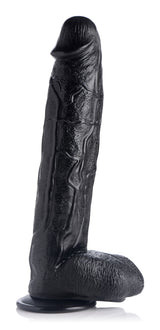 Raging Rhino 17 Inch Veiny Dildo Black - view 3