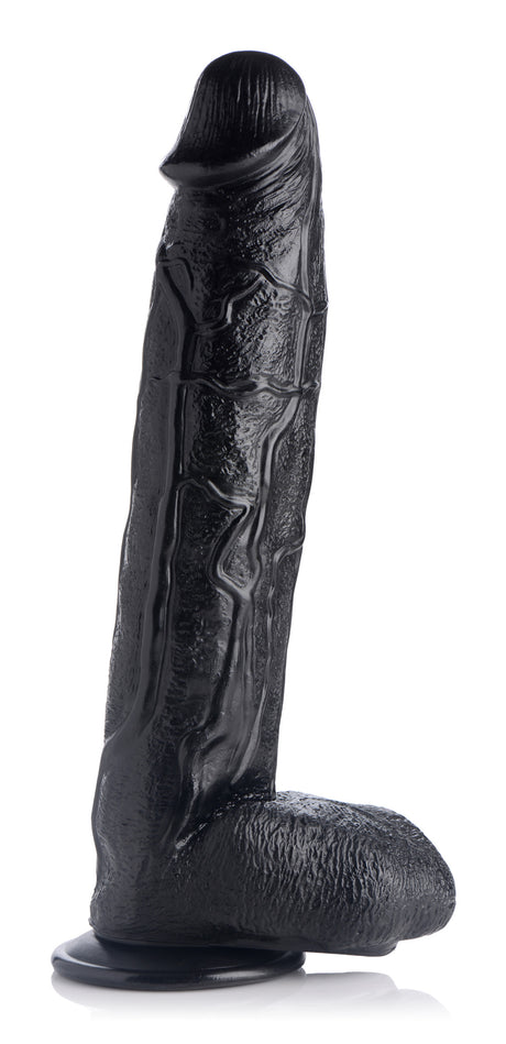 Raging Rhino 17 Inch Veiny Dildo Black - view 3