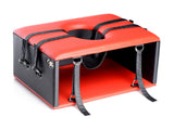 Queening chair wood and metal internal frame detail - BDSM Authority
