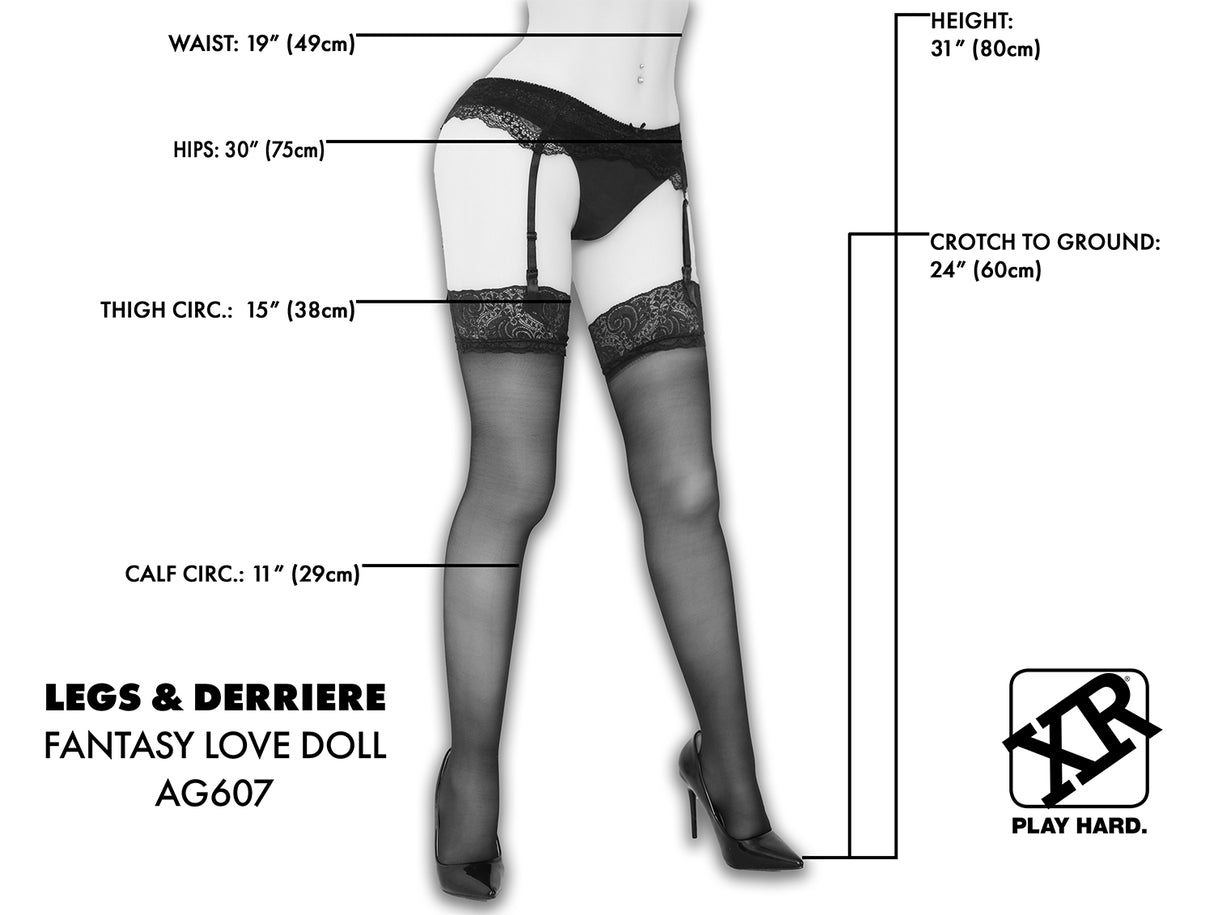 Fantasy Love Doll Waist Down - scale and proportion orientation view - BDSM Authority