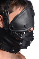 Leather Head Harness detail view 2 - BDSM Authority