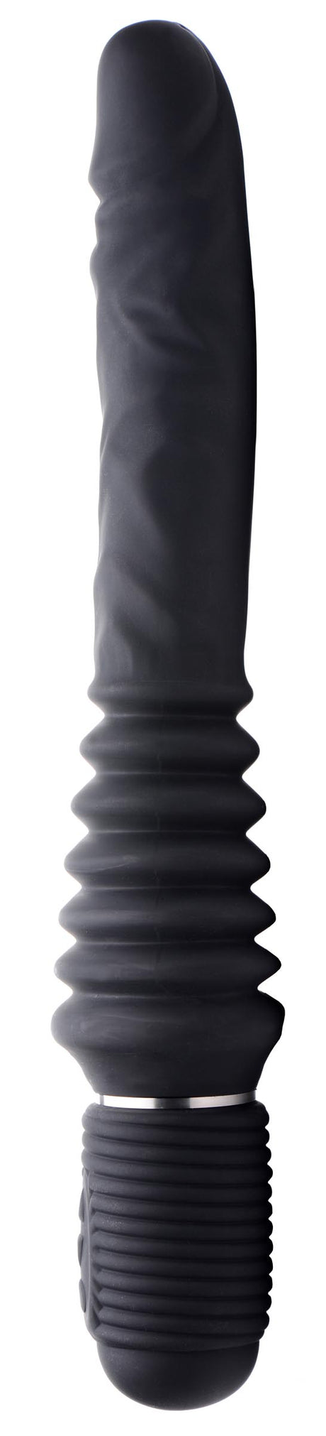 10X Silicone Vibrating and Thrusting Dildo - view 5