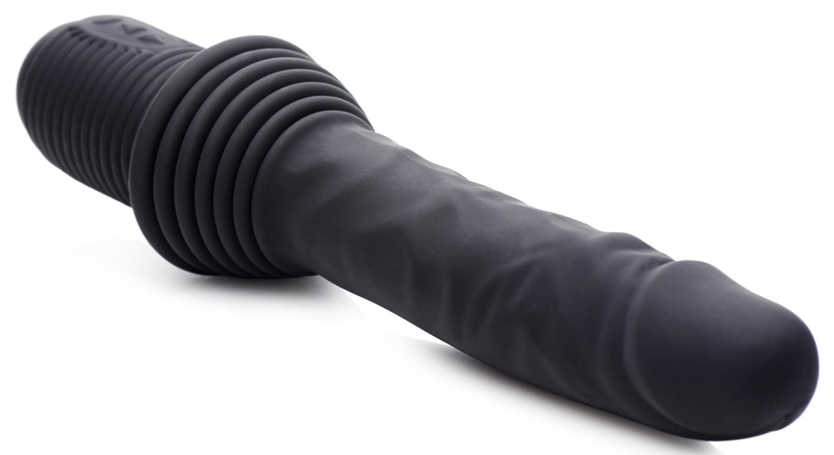 10X Silicone Vibrating and Thrusting Dildo - view 6