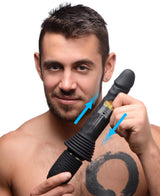 10X Silicone Vibrating and Thrusting Dildo - view 3