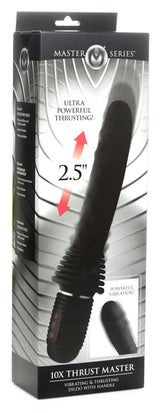 10X Silicone Vibrating and Thrusting Dildo - view 11
