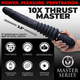 10X Silicone Vibrating and Thrusting Dildo - view 2