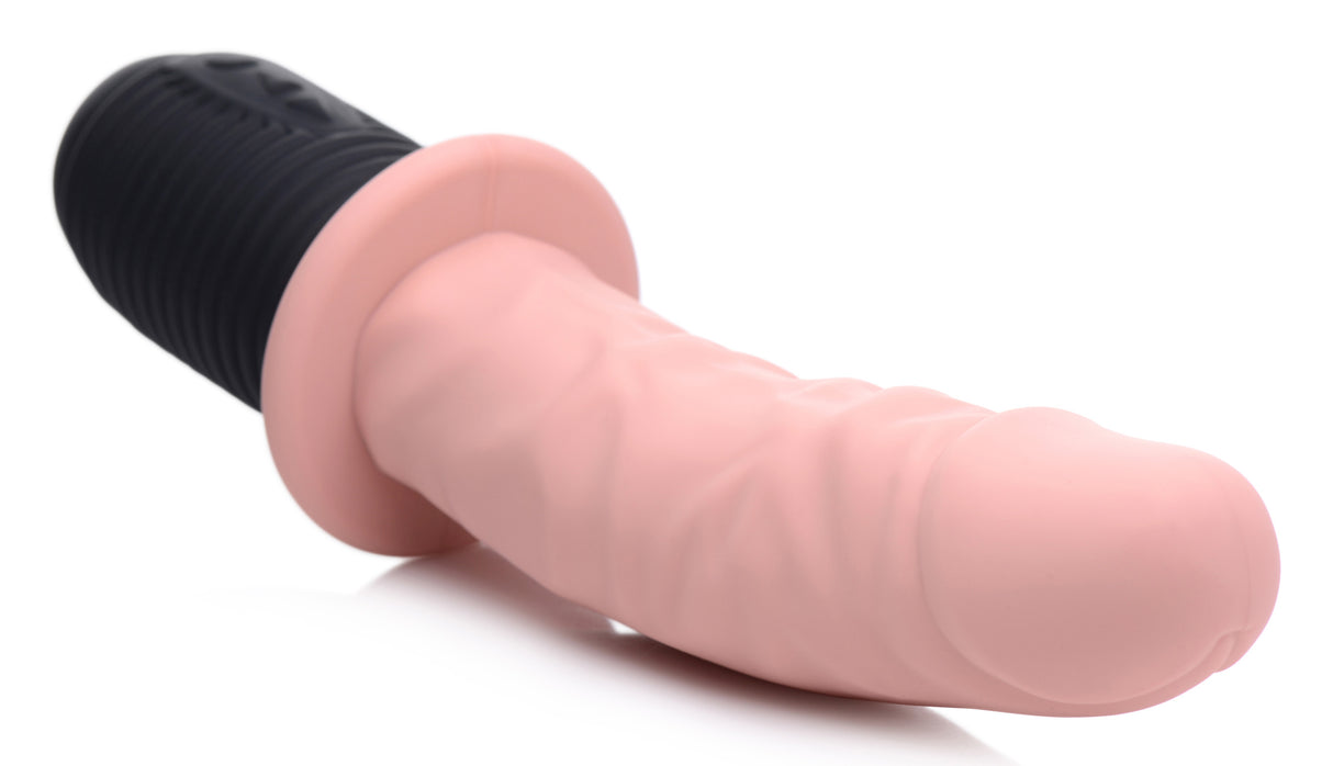 Power Pounder Thrusting Silicone Dildo Light - view 4