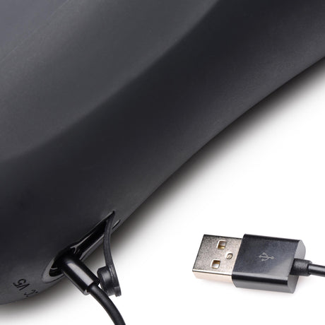 USB charging cable and magnetic charging port of The Milker 15X - BDSM Authority