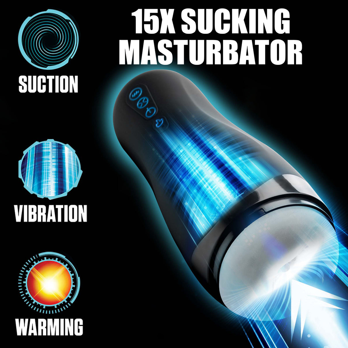 Cutaway illustration of The Milker 15X showing the nubbed interior sleeve - BDSM Authority