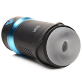 The Milker Intense 13X masturbator standing upright with cap off - BDSM Authority