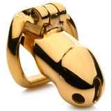 Midas Gold-Plated Locking Chastity Cage