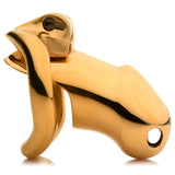 Midas Gold-Plated Locking Chastity Cage
