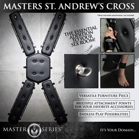 Masters St. Andrew's Cross side view - BDSM Authority