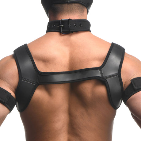 Master Series pup arsenal neoprene chest harness - BDSM Authority