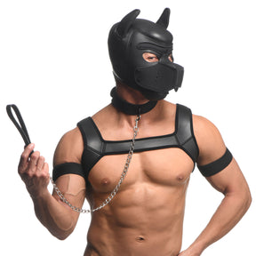 Master Series Full Pup Arsenal neoprene puppy hood play set at BDSM Authority