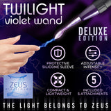 Ultra Neo Violet Wand Fetish Kit detail view 1 - BDSM Authority