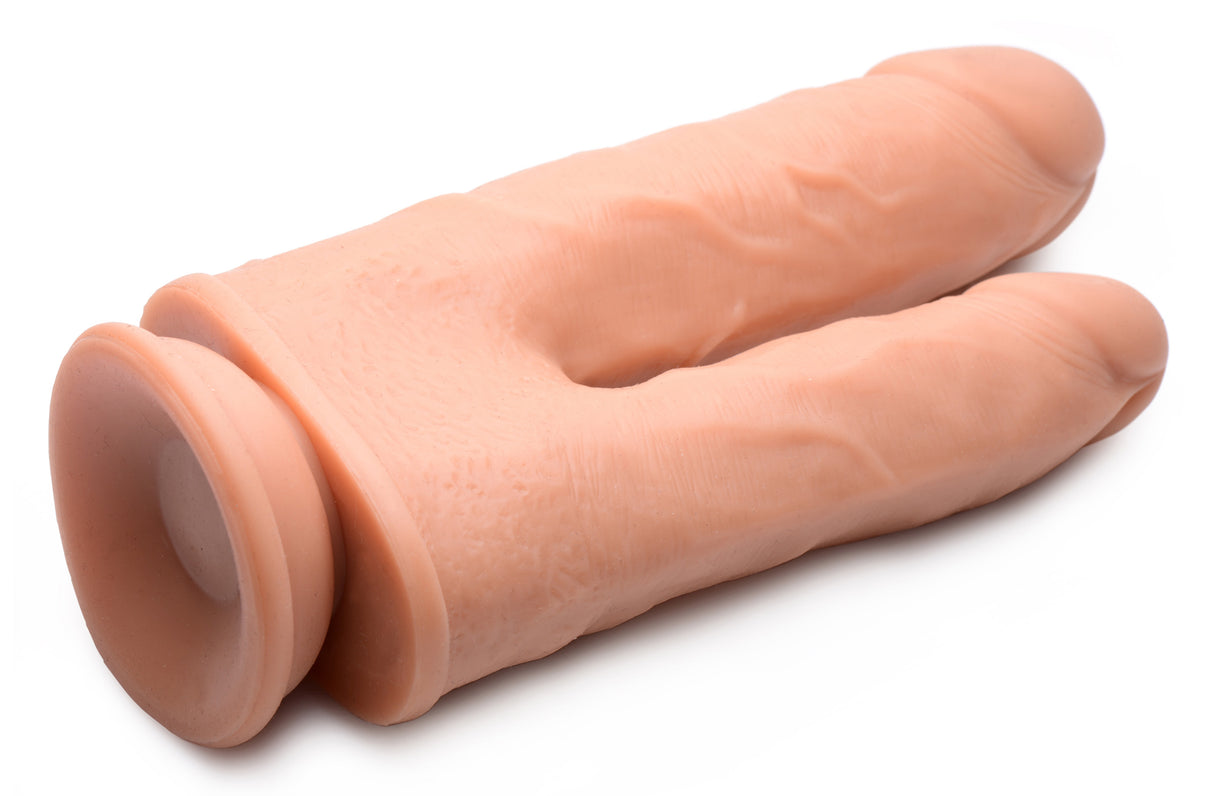 Vibrating and Rotating Remote Control Silicone Double Dildo - view 3