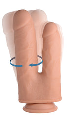 Vibrating and Rotating Remote Control Silicone Double Dildo - view 2