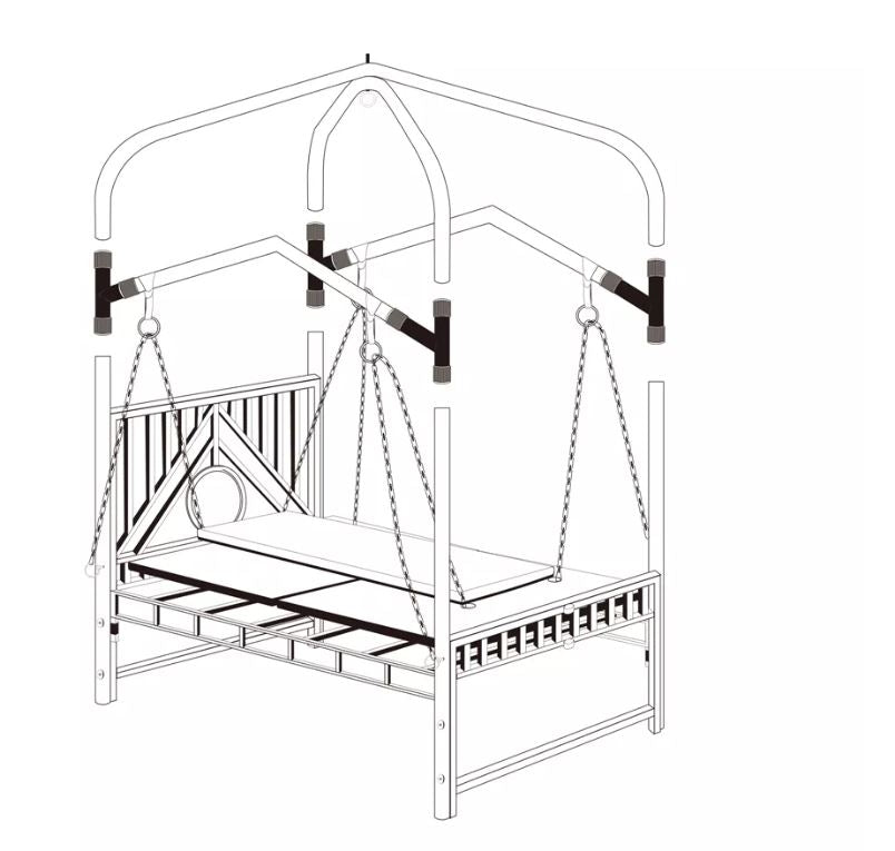 BDSM Sex Room Torture Bed With Sex Swing