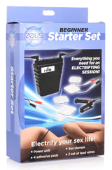 Zeus Beginner Electrosex Kit retail packaging - BDSM Authority