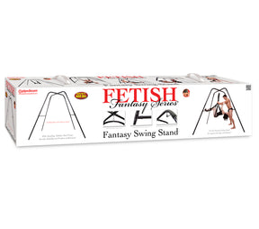 Fantasy sex swing stand free-standing heavy-duty steel bondage swing frame at BDSM Authority