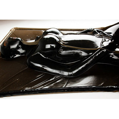 Latex vacuum bed breathing port detail, BDSM Authority