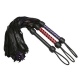 Deerskin flogger detail